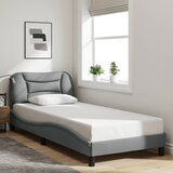 Maison Chic Posteljni okvir - Enojna postelja - Postelja za odrasle brez vzmetnice svetlo siv 90x190 cm blago-J7550, (21765923) | Shoptok.si