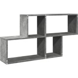  Zidna polica siva boja betona 100 x 20 x 53 cm drvena | Eponuda.com
