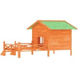  Kućica za pse smeđa 159 x 120 x 88,5 cm od masivne borovine | shoptok.hr