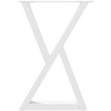  noge jedilne mize 2 kosa bele 50x(72-73,3) cm jeklo | Shoptok.si