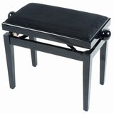  Q-LOK PB010BK - velevet sjedalo - podešavajuća drvena stolica za pianino - crna boja | Eponuda.ba