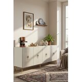 Hanah home komoda Salkım 180, 180 cm, bela / travertin / zlatna | Eponuda.com