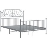 Furnova Posteljni okvir brez vzmetnice siv kovinski 140x200 cm, (21934430) | Shoptok.si