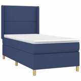 box spring s madracem LED plavi 90x200 cm od tkanine | shoptok.hr