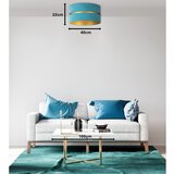  duolla - plafonsko svetlo duo 1xE27/40W/230V prečnika 40 cm tirkizno/zlatno | Eponuda.com