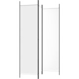 Sobna pregrada s 3 panela bijela 150 x 200 cm od tkanine | Eponuda.com