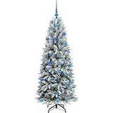 vidaXL Umestno božično drevo med 300 LED Bela 73 x 73 x 180 cm | Shoptok.si