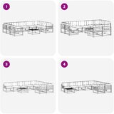  Set vanjskih sofa 10 kom. Bijela i bež | shoptok.hr