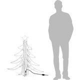  LED sklopiva figura božićno drvce 3 kom topla bijela 87x87x93cm | shoptok.hr