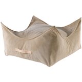 MeowBaby Kvadrat otroška pufa, Velur, Pesek, (21333521) Cene