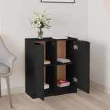  Komode 2 kom crne 30 x 30 x 70 cm od konstruiranog drva | shoptok.hr