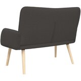 SOFA za dvije osobe Tamnosiva 115 x 61 x 87 cm Bouclé | shoptok.hr