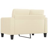  Dvosjed od tkanine krem 120 cm od umjetne kože | shoptok.hr