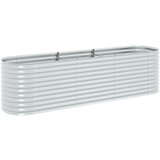 Furnova Visoka greda 320x80x81 cm pocinkano jeklo srebrna, (21920840) | Shoptok.si