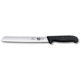 Victorinox Nož za kruh, 21 cm, nazobčano rezilo, črn Cene