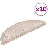 Prostirke za stepenice 10 kom 56x17x3 cm poluokrugle boje taupe | shoptok.hr