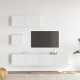  4-dijelni set TV ormarića bijeli od konstruiranog drva | shoptok.hr