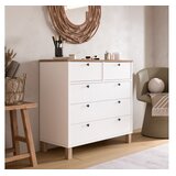 Hanah home komoda s ladicama, bijela Slike