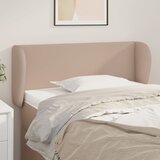  Uzglavlje s ušima boja cappuccina 83x23x78/88 cm umjetna koža | shoptok.hr