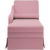 vidaXL Počivaljka baršun s valjkastim jastukom&rukonaslonom ružičasta | shoptok.hr