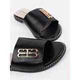 GOODIN Black women's flip-flops on a flat sole | Shoptok.si