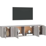 vidaXL Komplet TV omaric 3-delni siva sonoma inženirski les | Shoptok.si