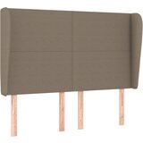Maison Chic Posteljno vzglavje - Vzglavna omarica - Nočna omarica z ušesi taupe 147x23x118/128 cm blago, (21709545) | Shoptok.si