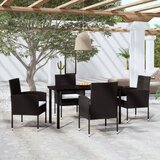  5-dijelni vrtni blagovaonski set crni | shoptok.hr
