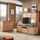 Hom`in komoda, barve hrasta, temno siva | Shoptok.si