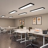  LED panel za površinsku montažu LED/60W/230V 30x120 cm crni | Eponuda.com