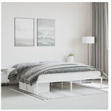 vidaXL Kovinski posteljni okvir bel 193x203 cm | Shoptok.si