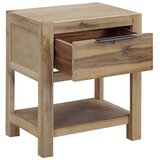 Noćni ormarić s ladicom 40 x 30 x 48 cm masivno bagremovo drvo | Eponuda.com