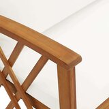  Klop z blazinami 119 cm trden akacijev les | Shoptok.si