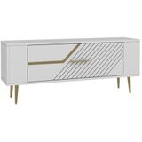 Hanah home TV polica Retrolp5 White Gold