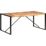  Blagovaonski stol 180 x 90 x 75 cm od masivnog drva i šišama | shoptok.hr