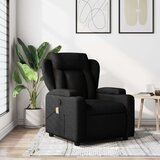  Masažni naslanjač črno blago | Shoptok.si