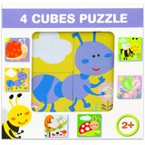  Mešaj puzzle s kockami, 4 deli - Insekti | Shoptok.si