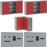  Set za pohranu alata od 10 komada crvene boje umjetno drvo i metal | shoptok.hr
