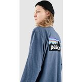 Patagonia P-6 Logo Responsibili Majica z dolgimi rokavi utility blue | Shoptok.si