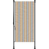 Vanjska roleta žuto-bijela 100 x 270 cm od tkanine i čelika | shoptok.hr