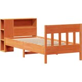 Krevet s regalom za knjige bez madraca 100 x 200 cm od borovine | Eponuda.ba