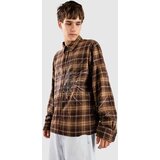 Ninth Hall Rhinestone Boxy Flannel Srajca brown Cene