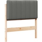  Tapecirani uzglavlje s uzglavljem Smeđa i svijetlosiva 75 cm | shoptok.hr