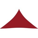 vidaXL Jedro protiv sunca od tkanine trokutasto 2,5x2,5x3,5 m crveno | shoptok.hr