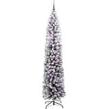 vidaXL Umestno božično drevo Zelena 240 cm PVC in Jeklo in Plastika | Shoptok.si
