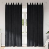 vidaXL Zavjese Crne Poliester 140 x 260 cm Dekorativne Zavjese Cijene