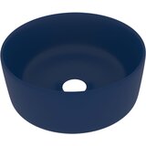 Maison Chic Razkošen Umivalnik - Kopalna umivalnik - Lavabo okrogel mat temno moder 40x15 cm keramičen, (21684827) Cene