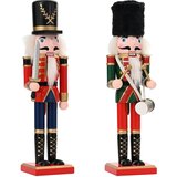  Božićni orašar TURKU 2 kom. Crvena i crna 30 cm | shoptok.hr