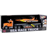 Truck with Wind-Up Motorboat Lights and Sounds Orange Set | shoptok.hr