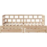  Dnevni krevet na razvlačenje s ladicama bez madraca 90x200 cm | shoptok.hr
